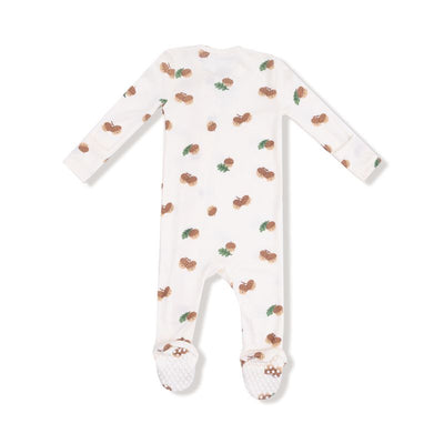 Angel Dear 2 Way Zipper Footie: Tiny Acorns