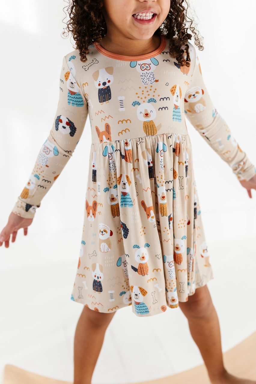 KiKi + Lulu Toddler Dress: Pajama Pawty