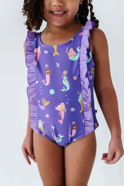 KiKi + Lulu Ruffle Swimsuit: Mermaid