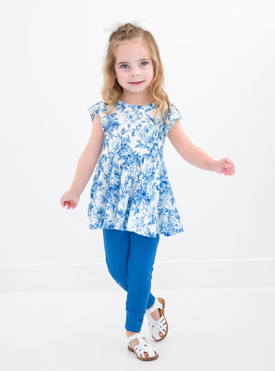 Birdie Bean Peplum Set: Iris