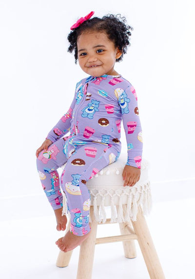 Birdie Bean Convertible Romper: Care Bears™ Donuts and Coffee