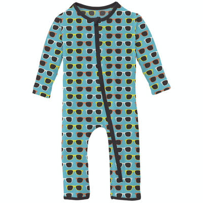Kickee Pants Coverall with 2 Way Zipper: Confetti Sunglasses