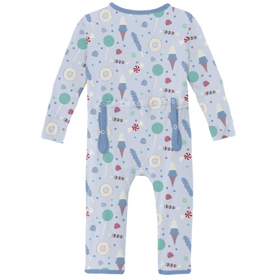 Kickee Pants Coverall With 2 Way Zipper: Dew Candy Dreams