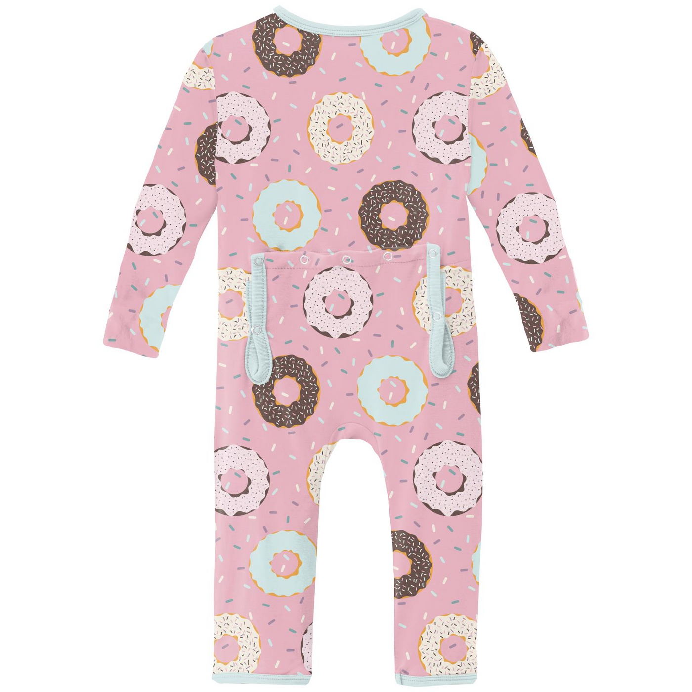 Kickee Pants Coverall with 2 Way Zipper: Cake Pop Donuts and Sprinkles