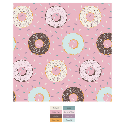 Kickee Pants Coverall with 2 Way Zipper: Cake Pop Donuts and Sprinkles