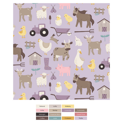 Kickee Pants Coverall with 2 Way Zipper: Thistle Morning on the Farm