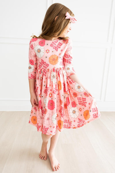 Mila & Rose:  Big Sis Floral Twirl Dress SHIPS SEPARATELY