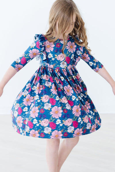 Mila & Rose:  Vintage Garden Ruffle Twirl Dress SHIPS SEPARATELY
