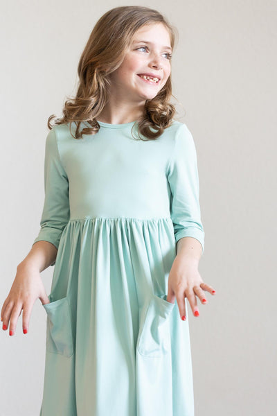 Mila & Rose:  Sage 3/4 Pocket Twirl Dress SHIPS SEPARATELY