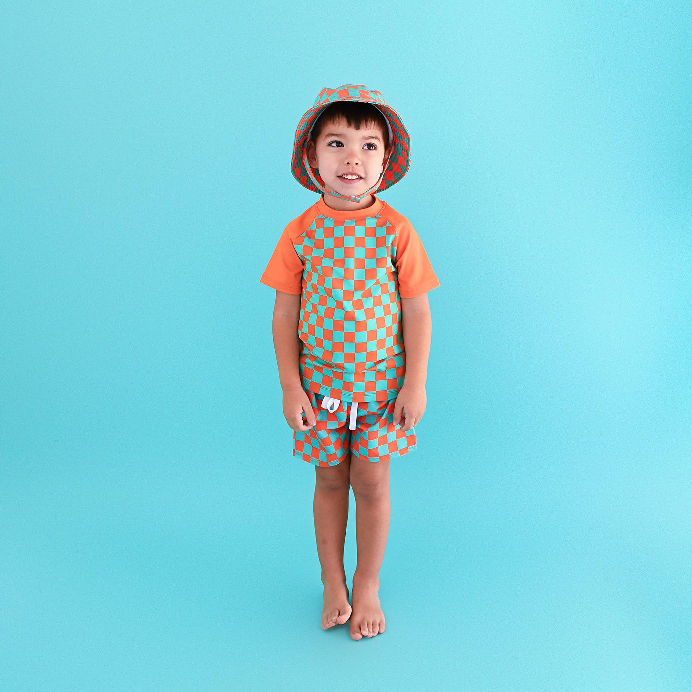 Gigi and Max Swim Shorts: Spencer Checks