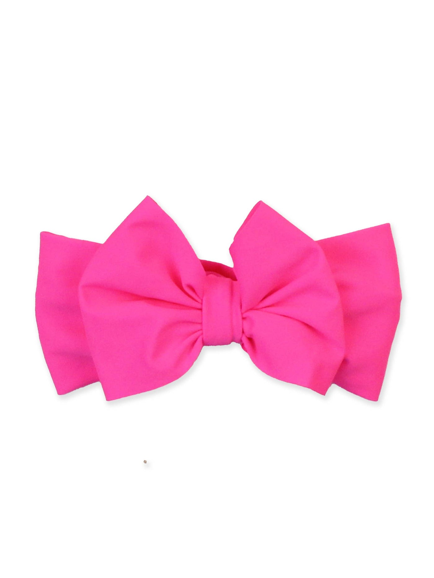 RuffleButts + RuggedButts - Girls Neon Magenta Swim Bow Headband