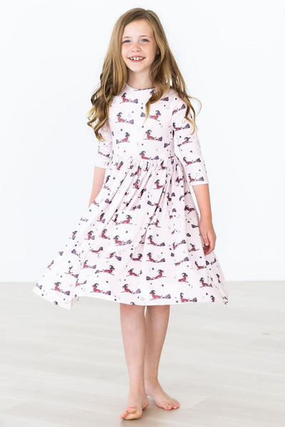 Mila & Rose:  Happy Howl-oween Pocket Twirl Dress SHIPS SEPARATELY
