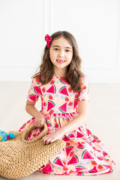 Mila & Rose:  Watermelon Wonder S/S Pocket Twirl Dress SHIPS SEPARATELY