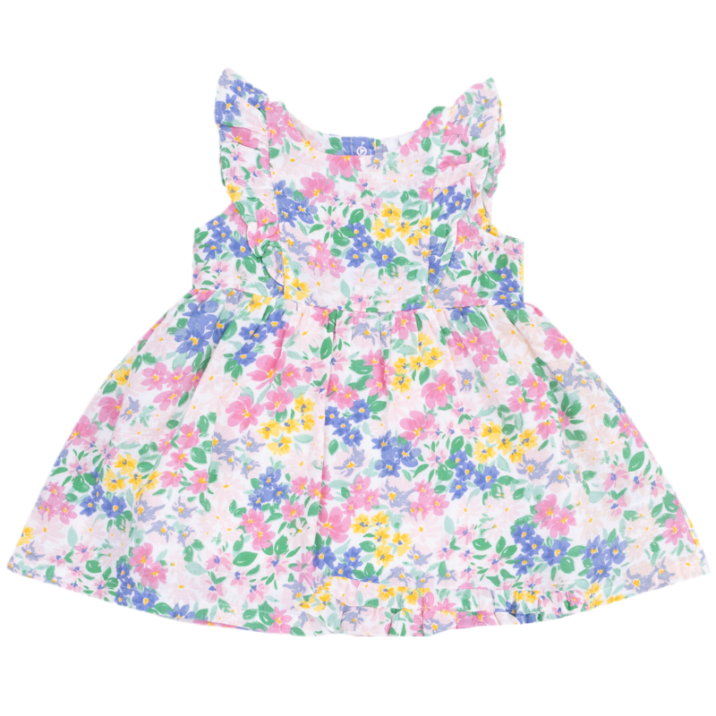 Angel Dear Ruffle Sleeve Dress: Emma Floral