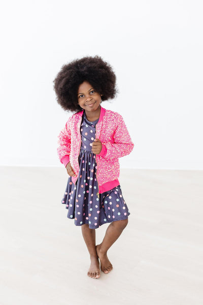 Mila & Rose:  City Girl 3/4 Sleeve Twirl Dress SHIPS SEPARATELY