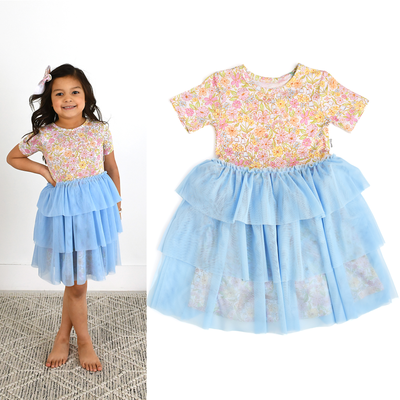 Gigi and Max: Kennedy Floral Tulle Tutu Dress