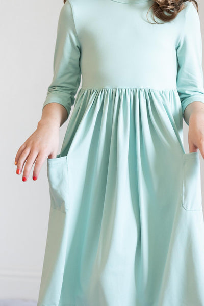 Mila & Rose:  Sage 3/4 Pocket Twirl Dress SHIPS SEPARATELY