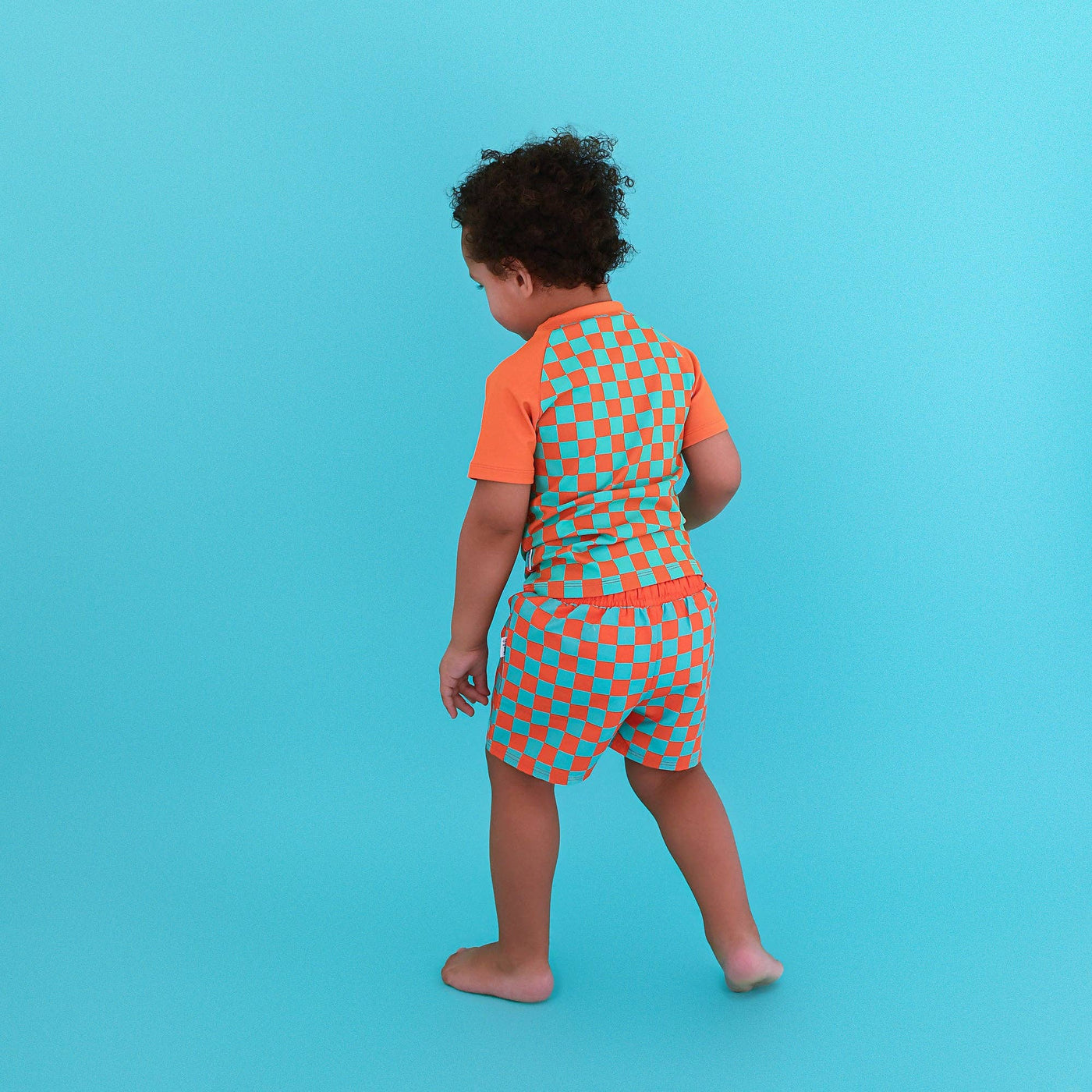 Gigi and Max Swim Shorts: Spencer Checks