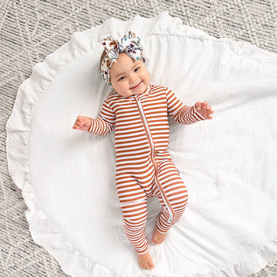Gigi and Max Ribbed Zip Sleeper: Chase Brown