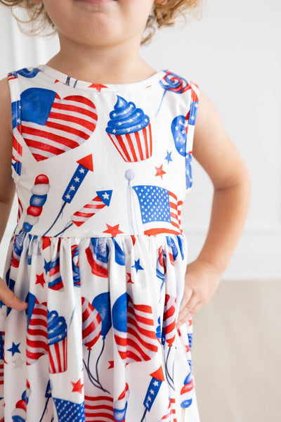 Mila & Rose:  Party in the USA Tank Twirl Dress SHIPS SEPARATELY