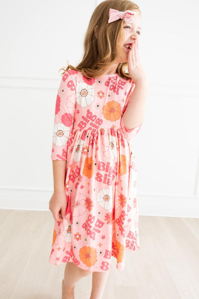Mila & Rose:  Big Sis Floral Twirl Dress SHIPS SEPARATELY