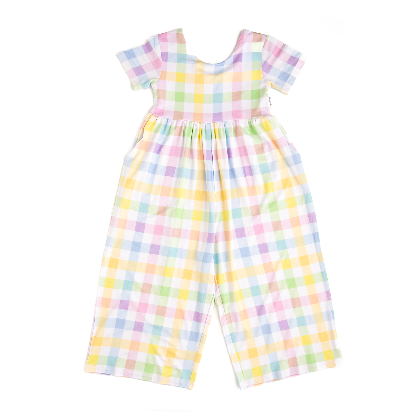 Gigi and Max: Winnie Pastel Plaid Romper