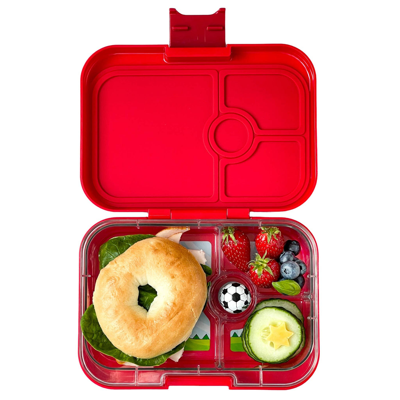 Yumbox Panino: Wow Red (Dinosaur Tray)