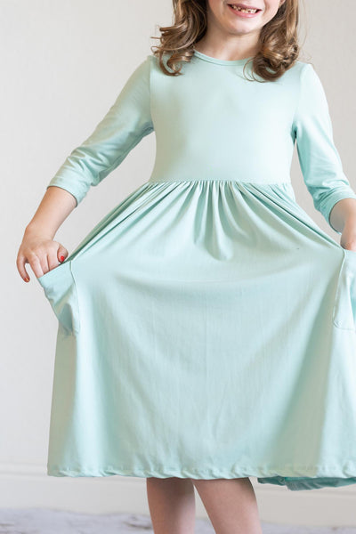Mila & Rose:  Sage 3/4 Pocket Twirl Dress SHIPS SEPARATELY