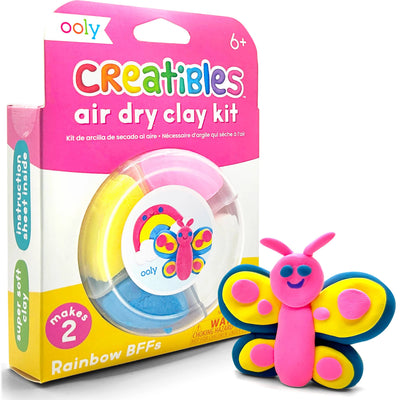 OOLY Creatibles D.I.Y. Air-Dry Clay Kit: Rainbow BFFs