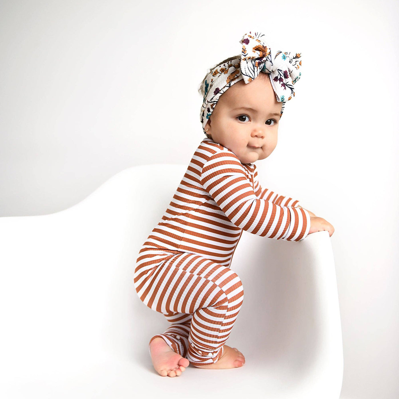 Gigi and Max Ribbed Zip Sleeper: Chase Brown