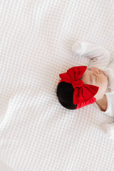 Baby Bling Bows The Knot Headwrap: Cherry Red