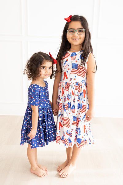 Mila & Rose:  Star Bright S/S Pocket Twirl Dress SHIPS SEPARATELY
