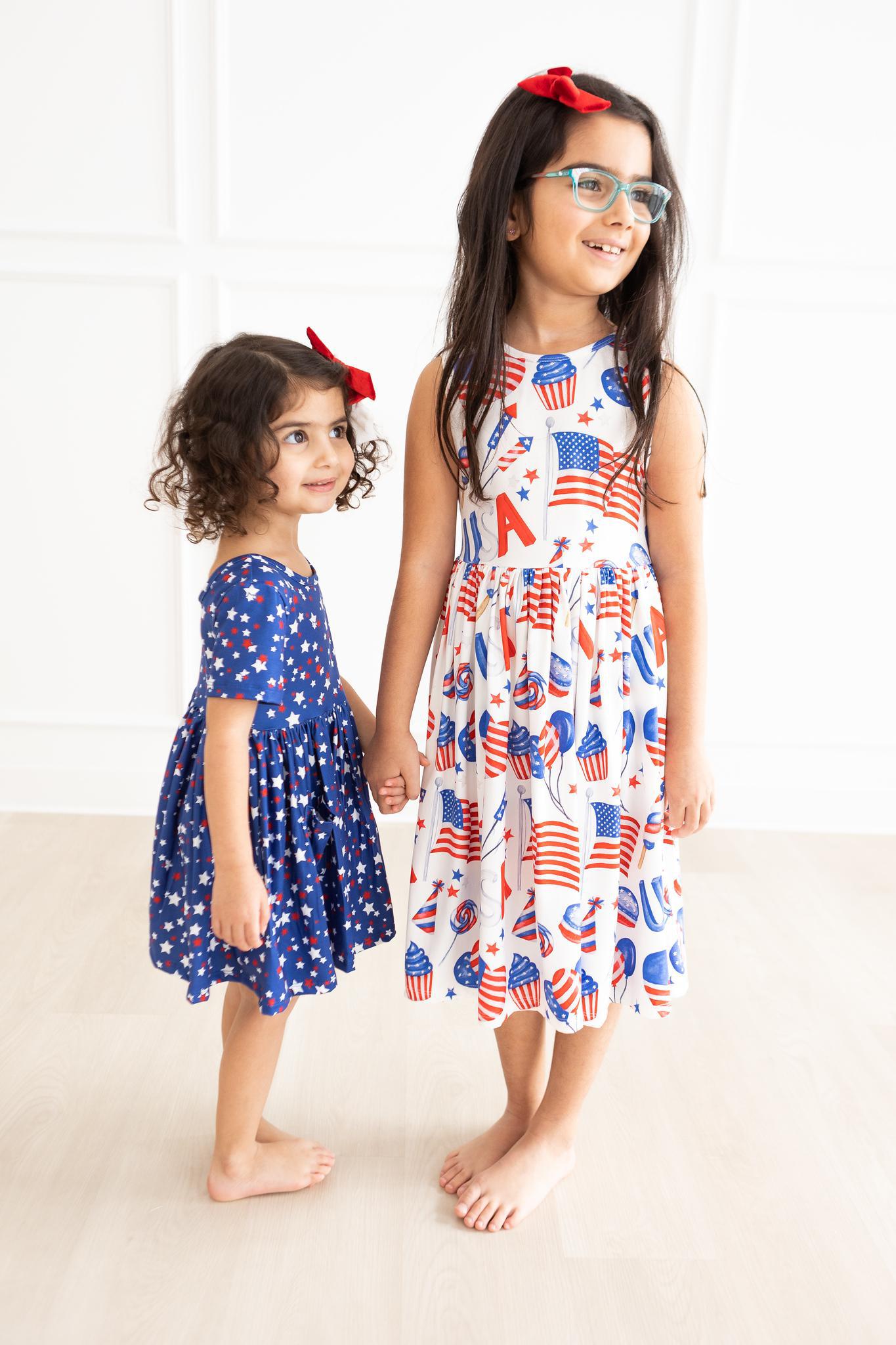 Mila & Rose:  Star Bright S/S Pocket Twirl Dress SHIPS SEPARATELY