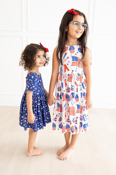 Mila & Rose:  Star Bright S/S Pocket Twirl Dress SHIPS SEPARATELY