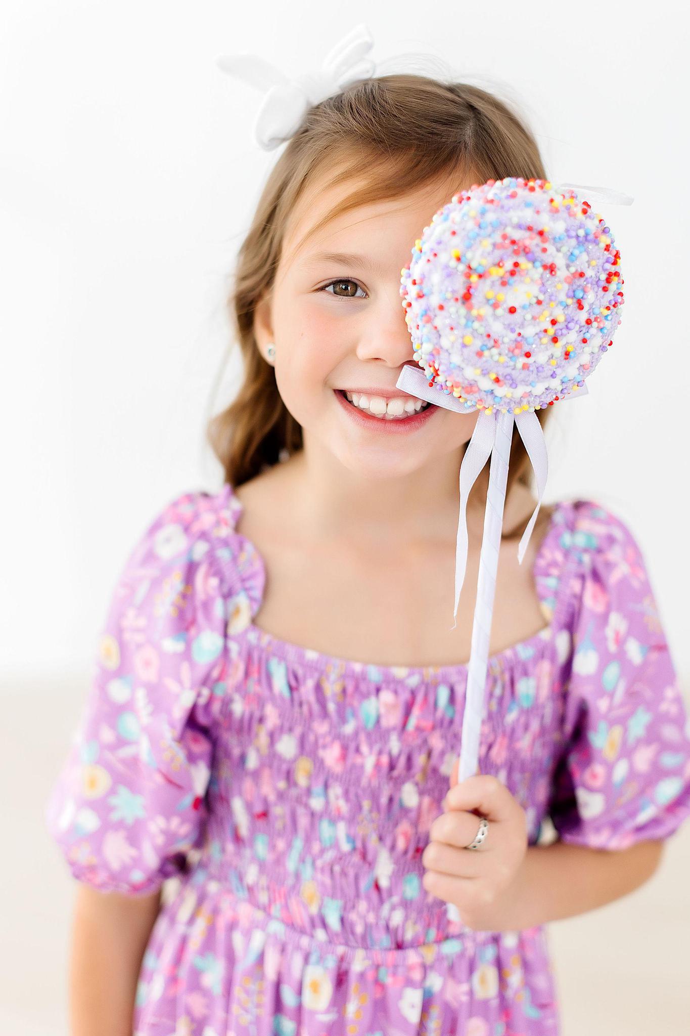 Mila & Rose:  Playful Posy Smocked Ruffle Dress SHIPS SEPARATELY