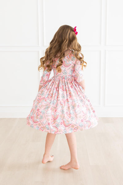 Mila & Rose:  Dream Big Little One Pocket Twirl Dress SHIPS SEPARATELY
