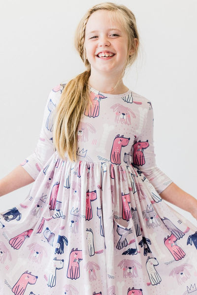 Mila & Rose:  Puppy Party Pocket Twirl Dress SHIPS SEPARATELY