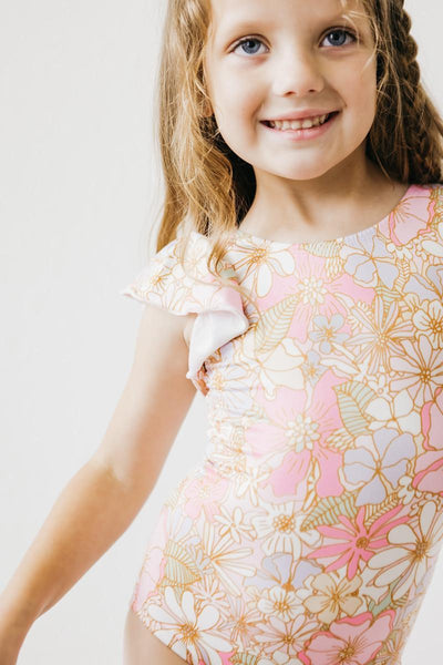 Mila & Rose:  What's Up Buttercup S/S Flutter Sleeve Leotard SHIPS SEPARATELY