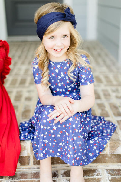 Mila & Rose:  Star Bright S/S Pocket Twirl Dress SHIPS SEPARATELY