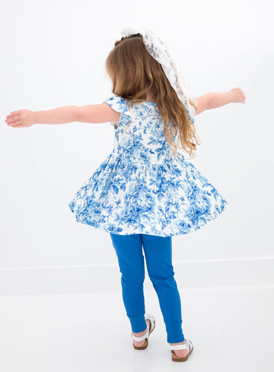 Birdie Bean Peplum Set: Iris