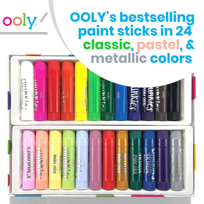 OOLY Chunkies Paint Sticks Set of 24: Variety Pack