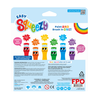 OOLY: Easy Squeezy Squeezable Poster Paint Brushes