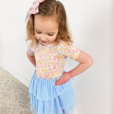 Gigi and Max: Kennedy Floral Tulle Tutu Dress