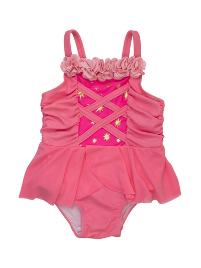 RuffleButts One Piece Swimsuit: Sleeping Princess
