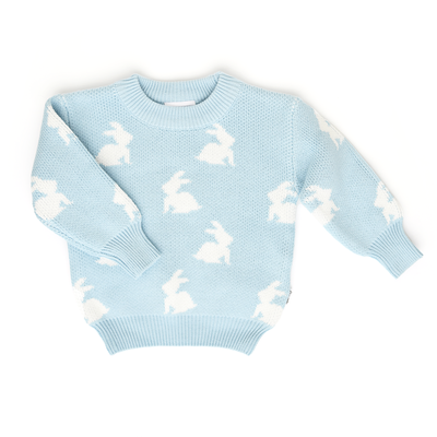 Gigi and Max: Blue Bunny Sweater