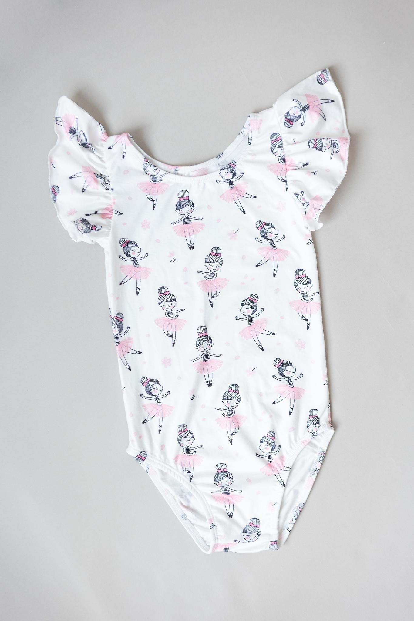 Mila & Rose:  Ballerina S/S Flutter Sleeve Leotard SHIPS SEPARATELY