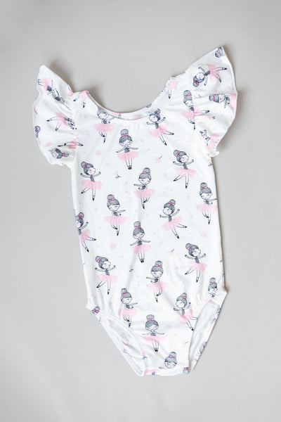 Mila & Rose:  Ballerina S/S Flutter Sleeve Leotard SHIPS SEPARATELY