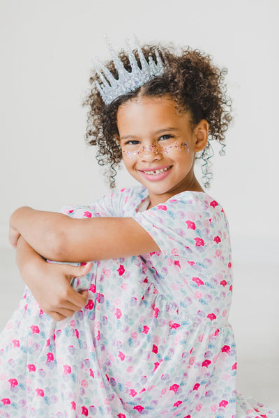 Mila & Rose:  Mermaid Scales S/S Twirl Dress SHIPS SEPARATELY