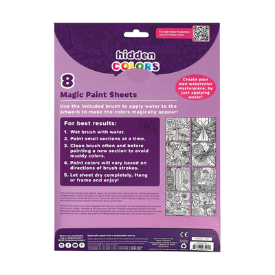 OOLY Hidden Colors Magic Paint Sheets: Magic Nature