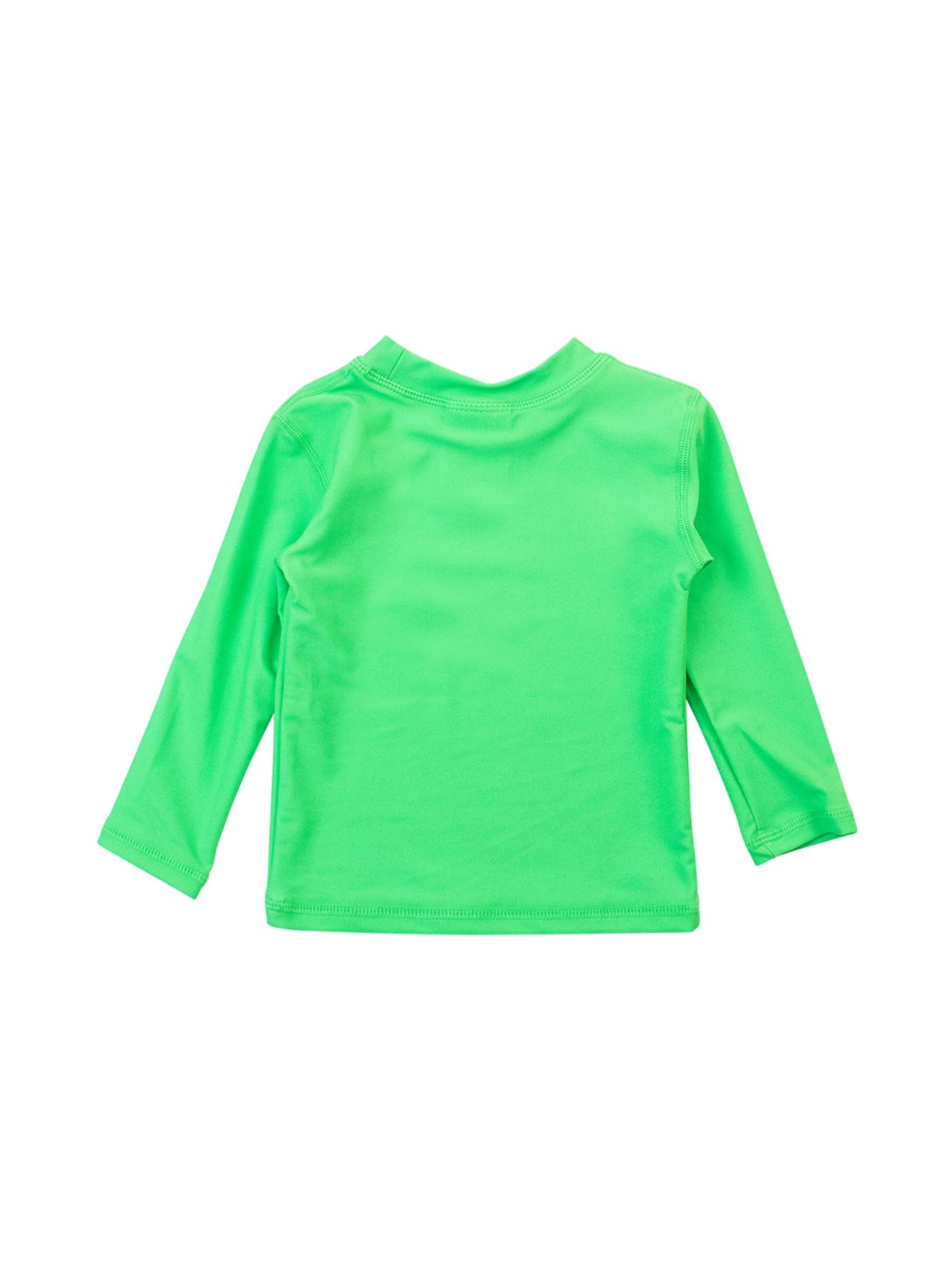 RuffleButts + RuggedButts - Boys Neon Lime Green Long Sleeve Rash Guard